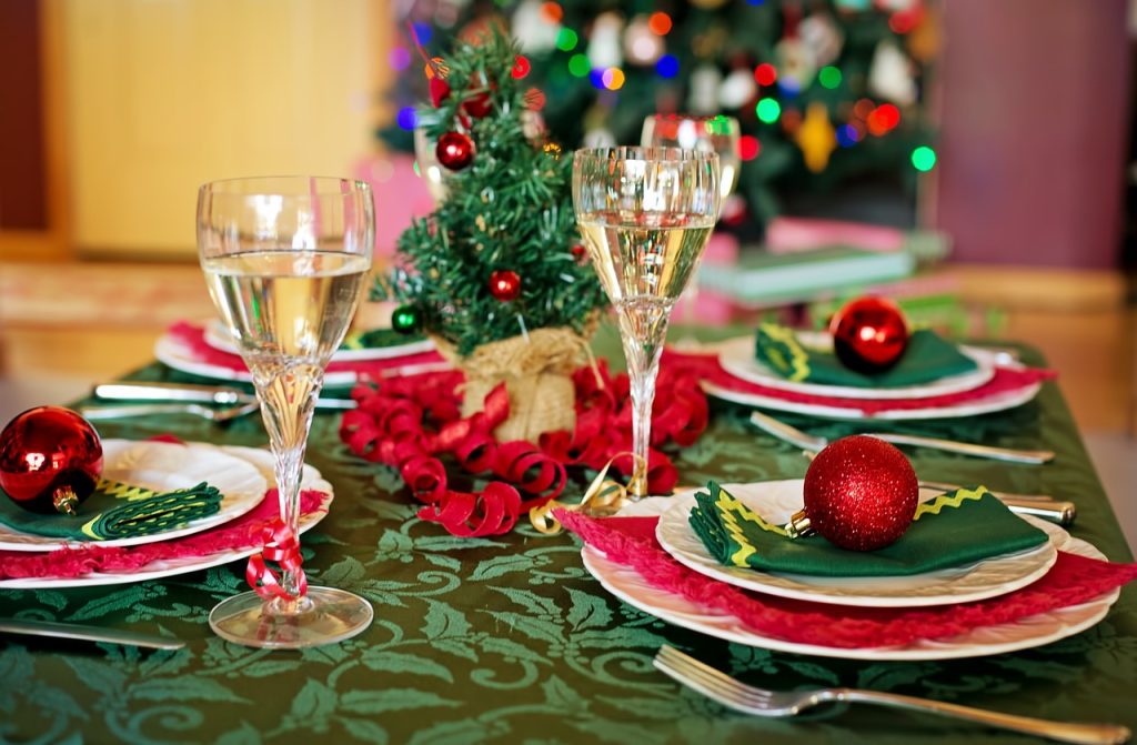 Cena de Navidad en familia