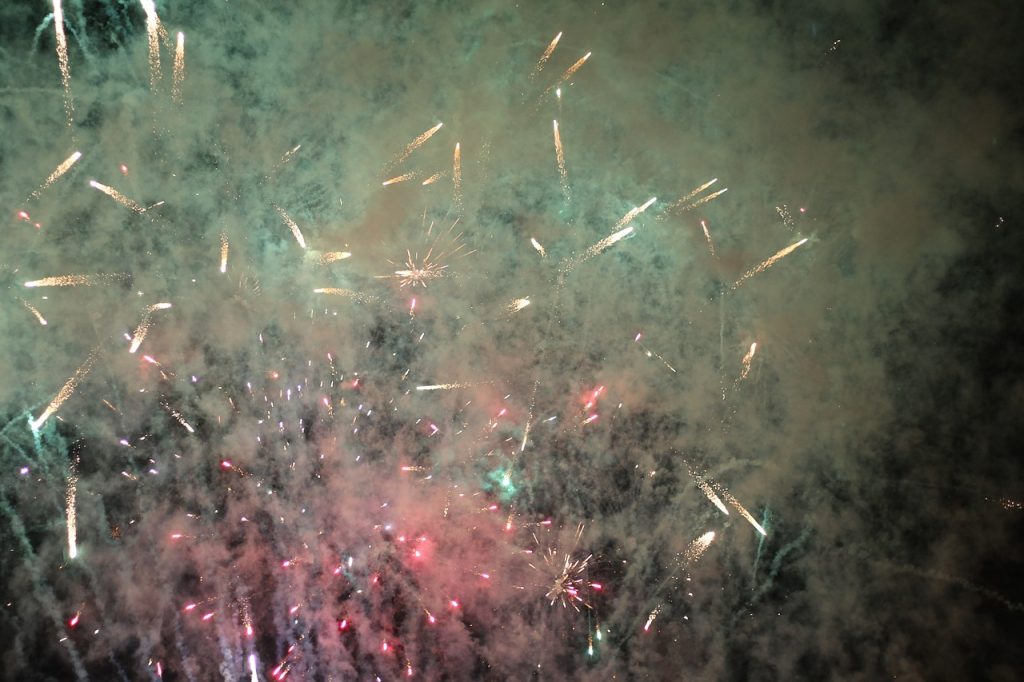 Petardos en Noche Vieja